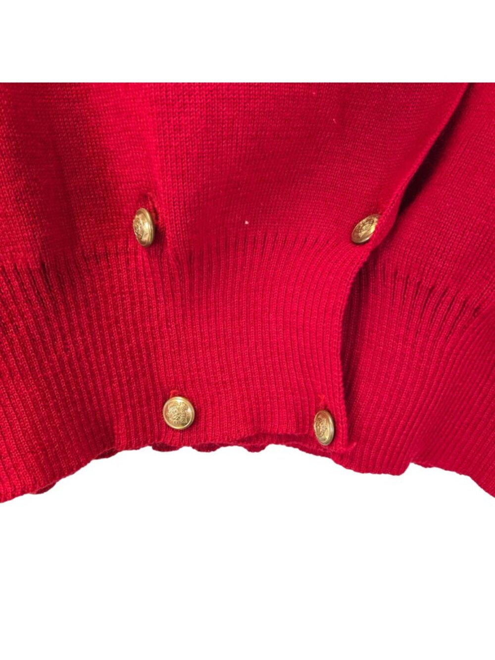 Vintage Tricots St. Raphael 100% Virgin Wool Cardigan Sweater Size Large - Picture 5 of 5